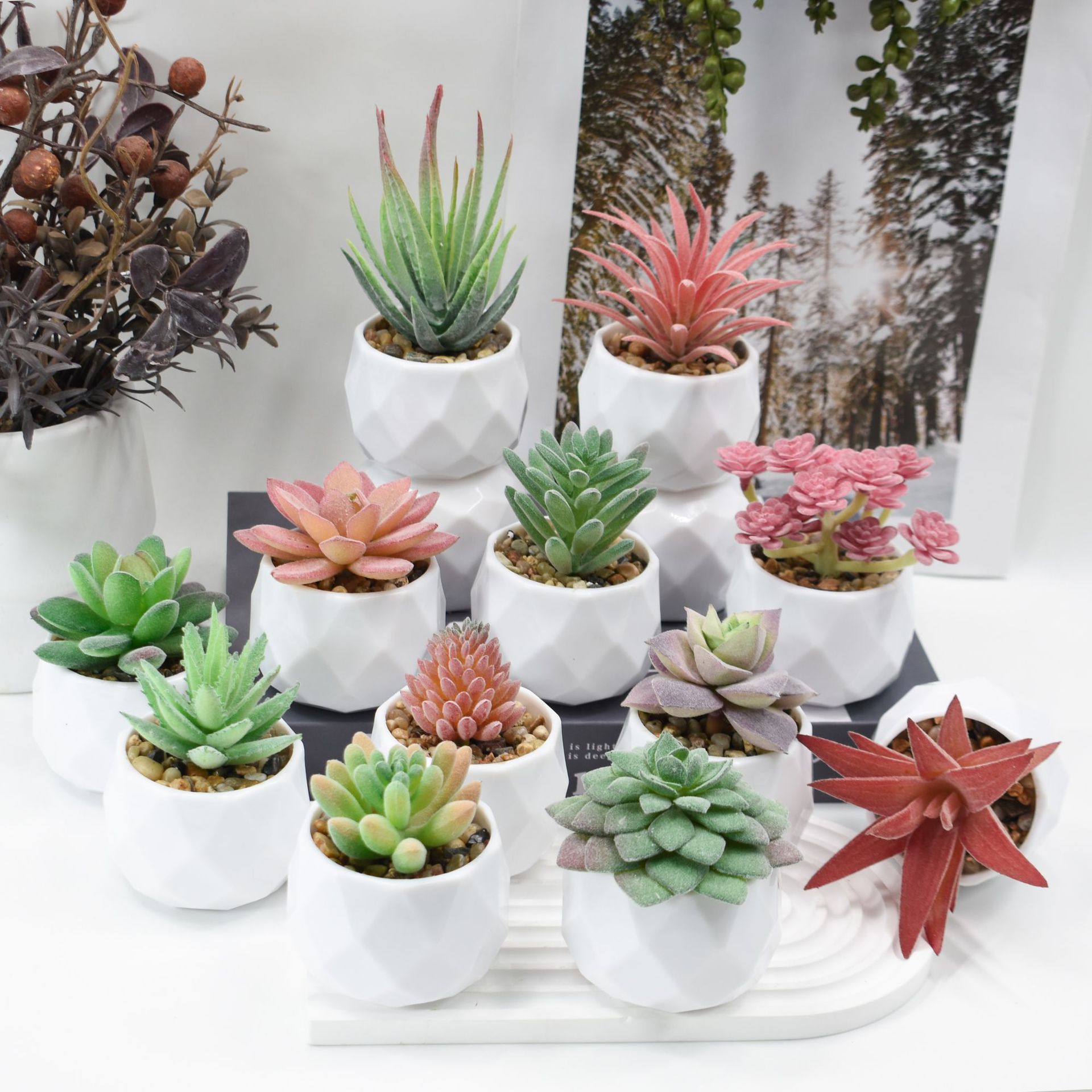 Mini Artificial Plants Simulat - Cactus Mix Pot recensione e prezzo