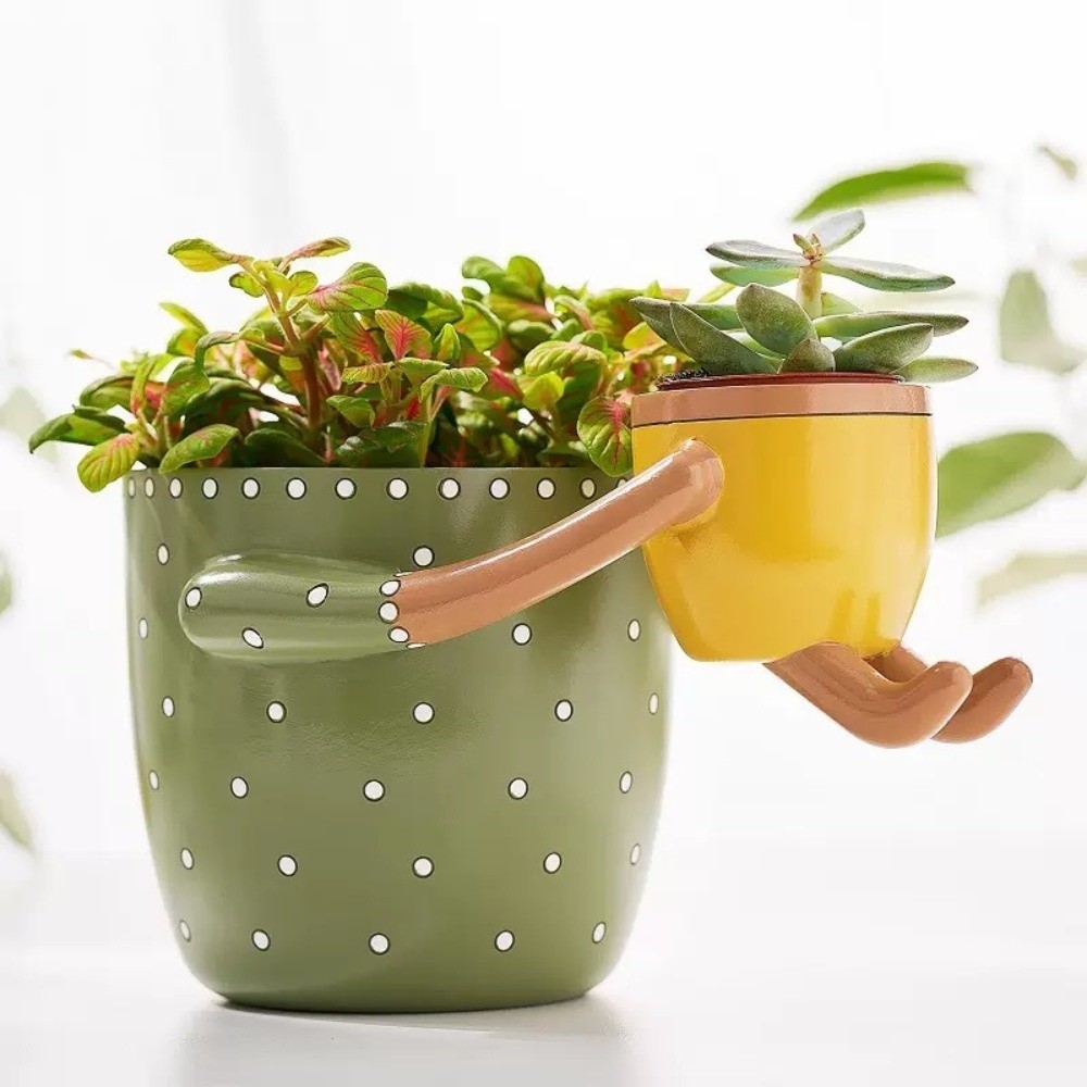 Resin Parent-child Flowerpot w - Plant Parent Pot recensione e prezzo