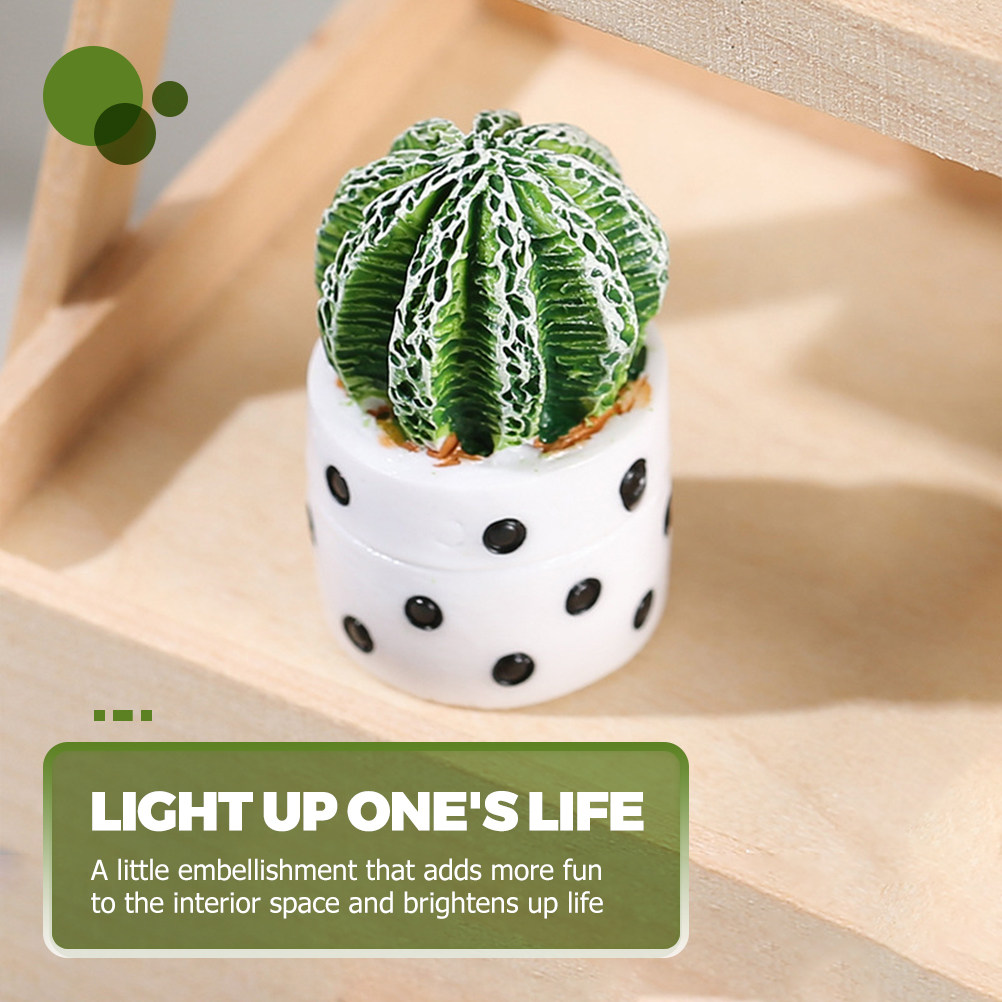 4Pcs Mini Faux Cactus Bonsai P - Cactus Mix Pot recensione e prezzo