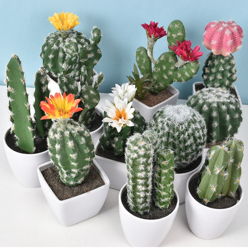 1PC Mini Fake Plastic Cactus W - Cactus Mix Pot recensione e prezzo