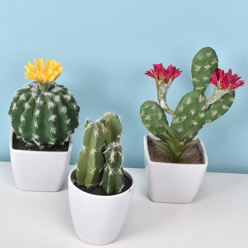 1PC Mini Fake Plastic Cactus W - Cactus Mix Pot recensione e prezzo