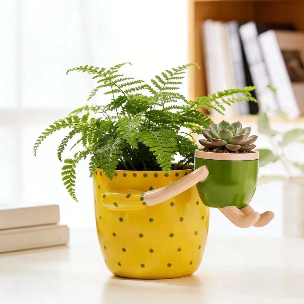Resin Parent-child Flowerpot w - Plant Parent Pot recensione e prezzo