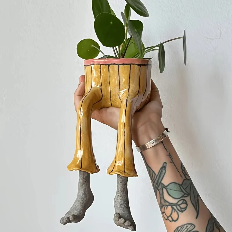 Whimsical Resin Leggy Planter  - Plant Parent Pot recensione e prezzo
